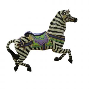 CB709- ZEBRA CAROUSEL ANIMAL