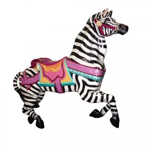 CB709- ZEBRA CAROUSEL ANIMAL