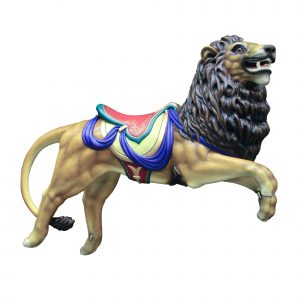 CB710 - jumping LION carousel animal