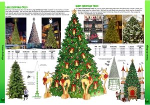 Barrango Catalog page 12-13 Giant size feature Christmas trees