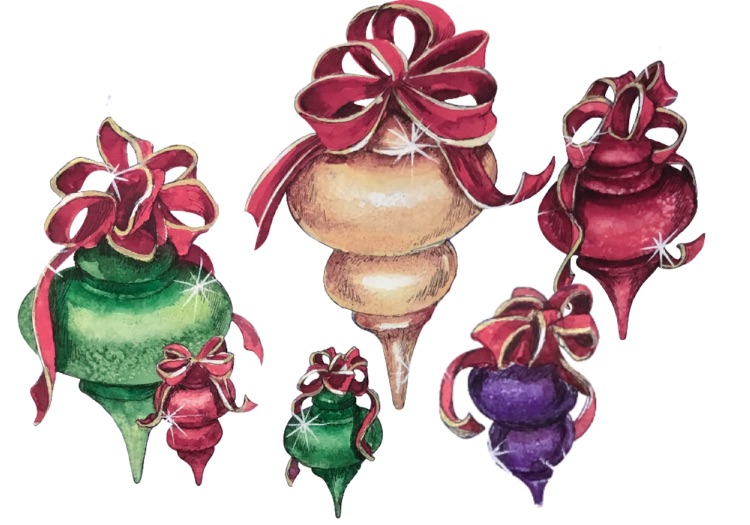 artwork of giant Barrango finials