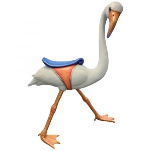 Carousel flamingo or stork animal