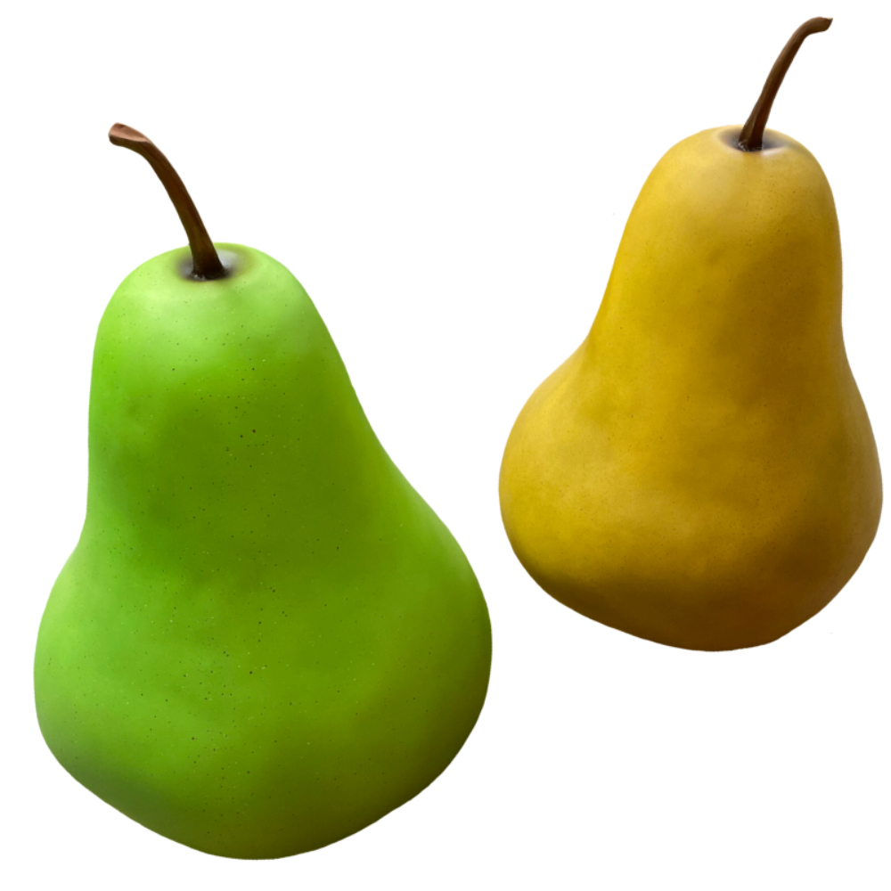 giant fiberglass pears fruit prop