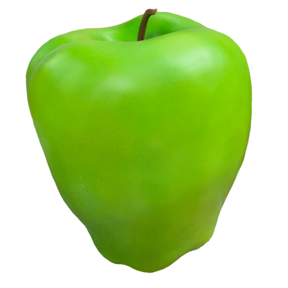 giant fiberglass Granny Smith green apple