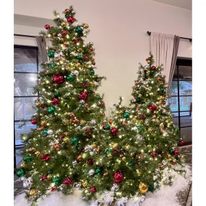 5 ft 4 ft and 3 ft Christmas tree grouping