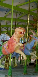 magical OZ GO ROUND rainbow tiger carousel animal