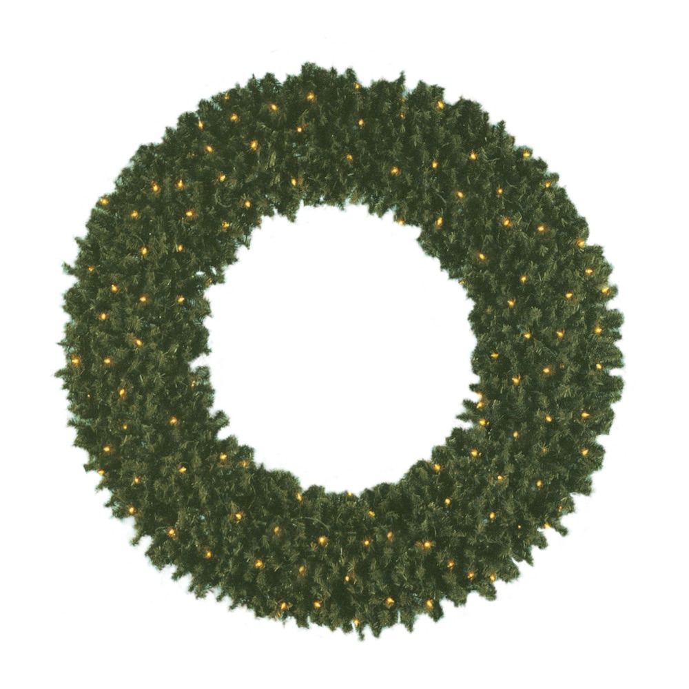 sierra-pine-wreath-with-led-lights Sierra pine topiary style wreath single sided