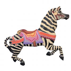 carousel animals Zebra jumping 2026